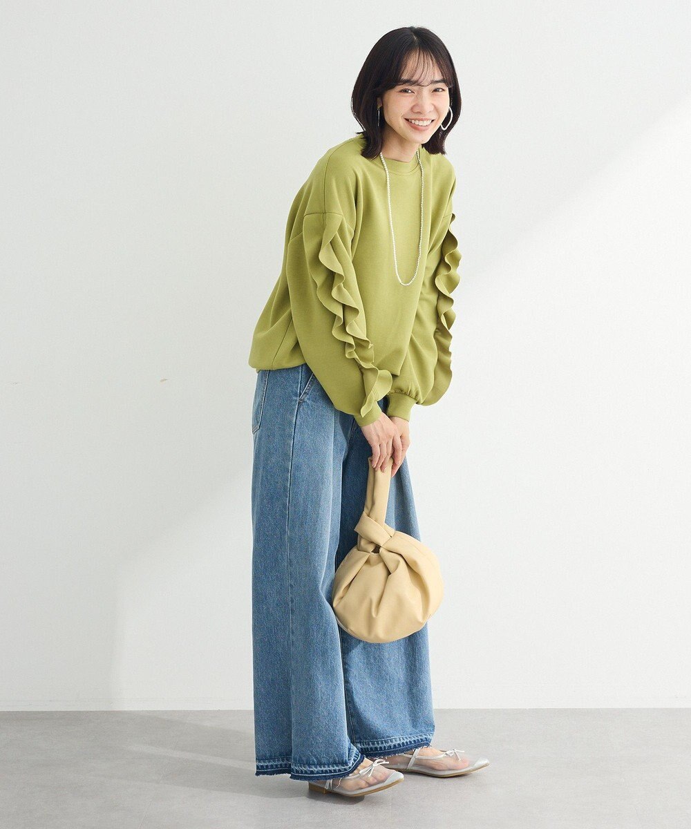 Green Parks ・ｓｗｉｎｇ　ｂｙ　フリルスリーブプルオーバー 