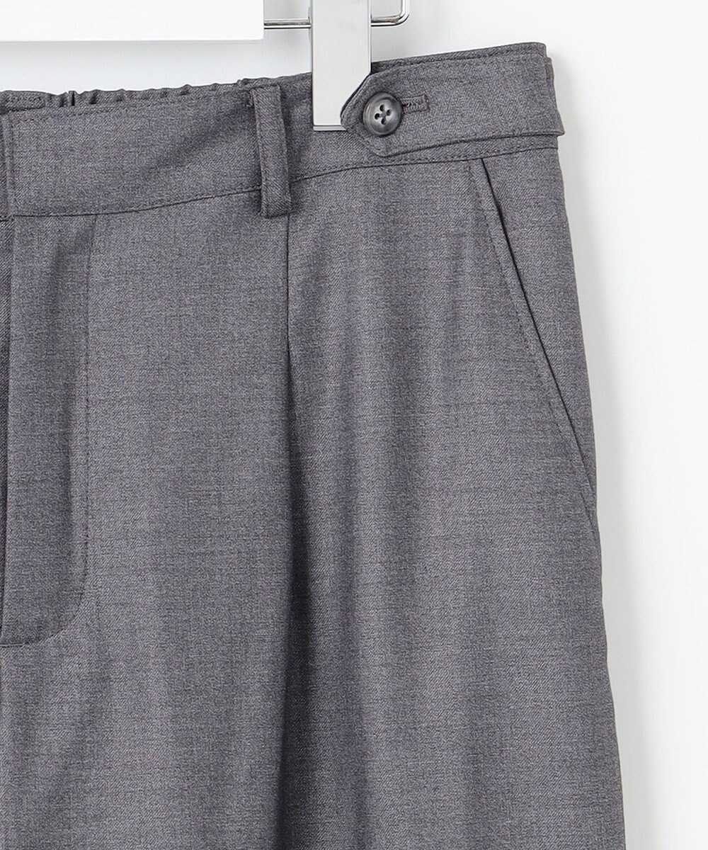 J.PRESS LADIES L 【洗える】T/Rウォッシャブルギャバ ワイド パンツ 