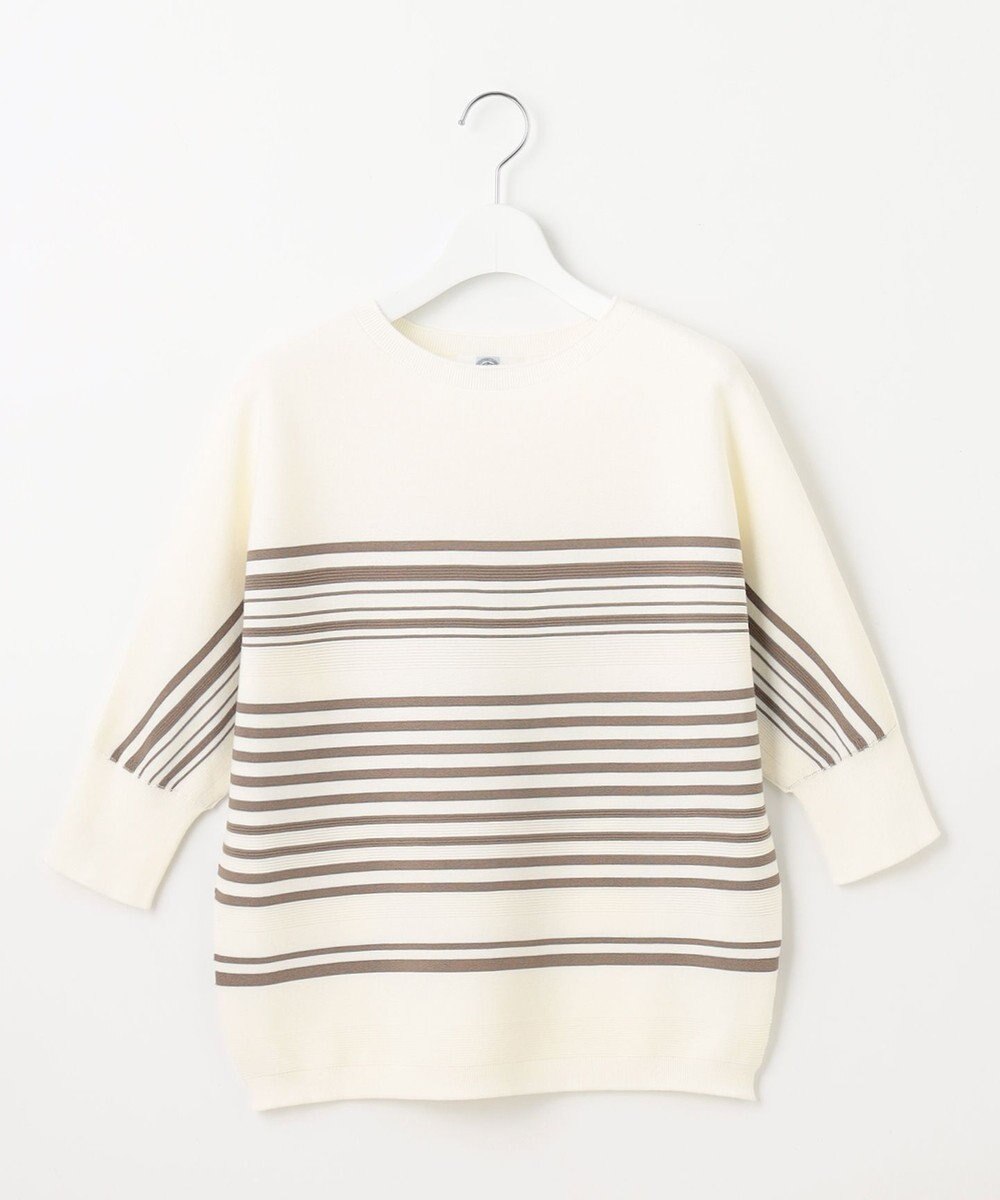 J.PRESS LADIES 【WEB限定カラーあり・洗える】LINKS DOLMAN ホールガーメント ランダムボーダー ニット 