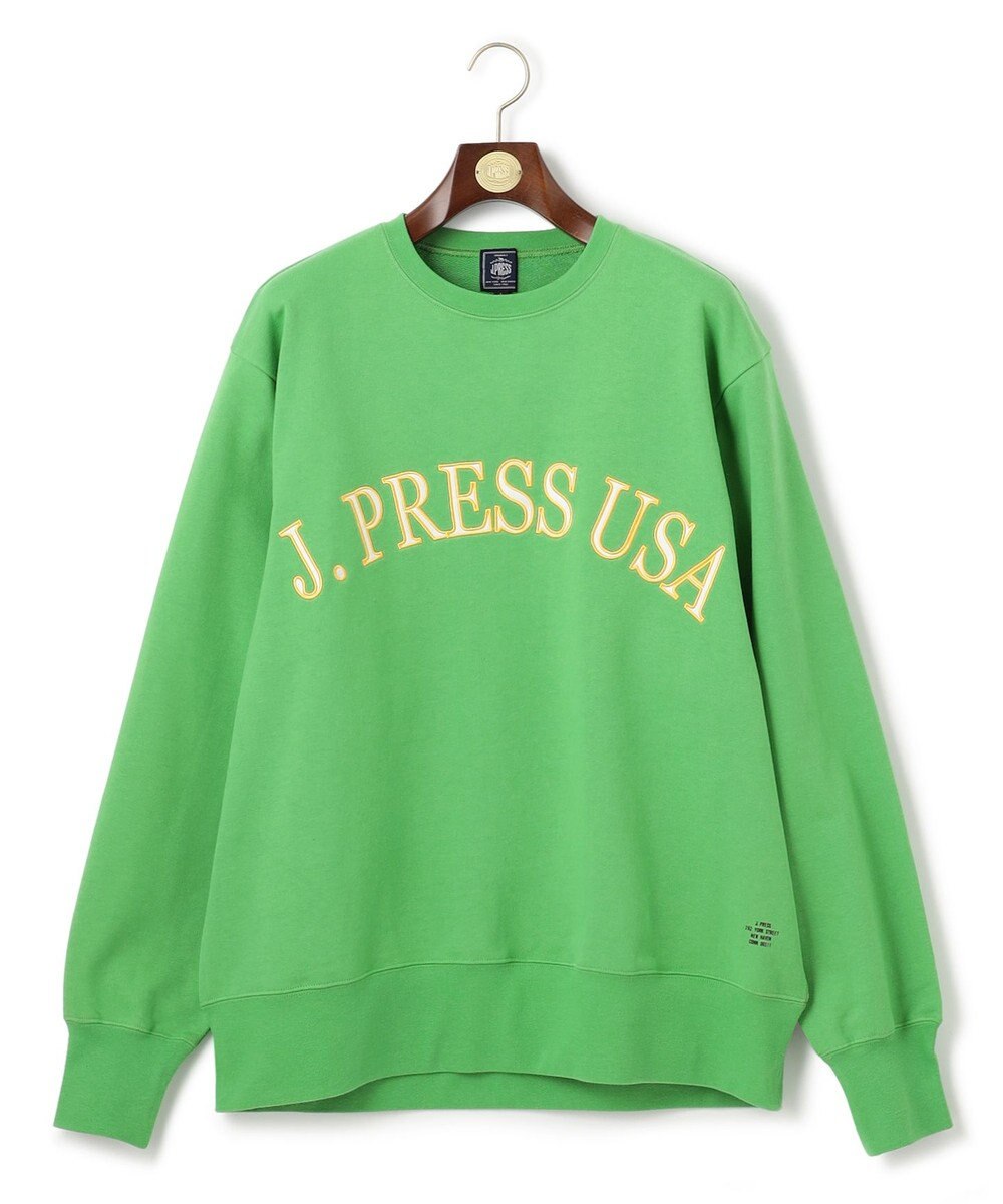 J.PRESS MEN 【J.PRESS ORIGINALS】FABRIC LOGO SWEATSHIRT 