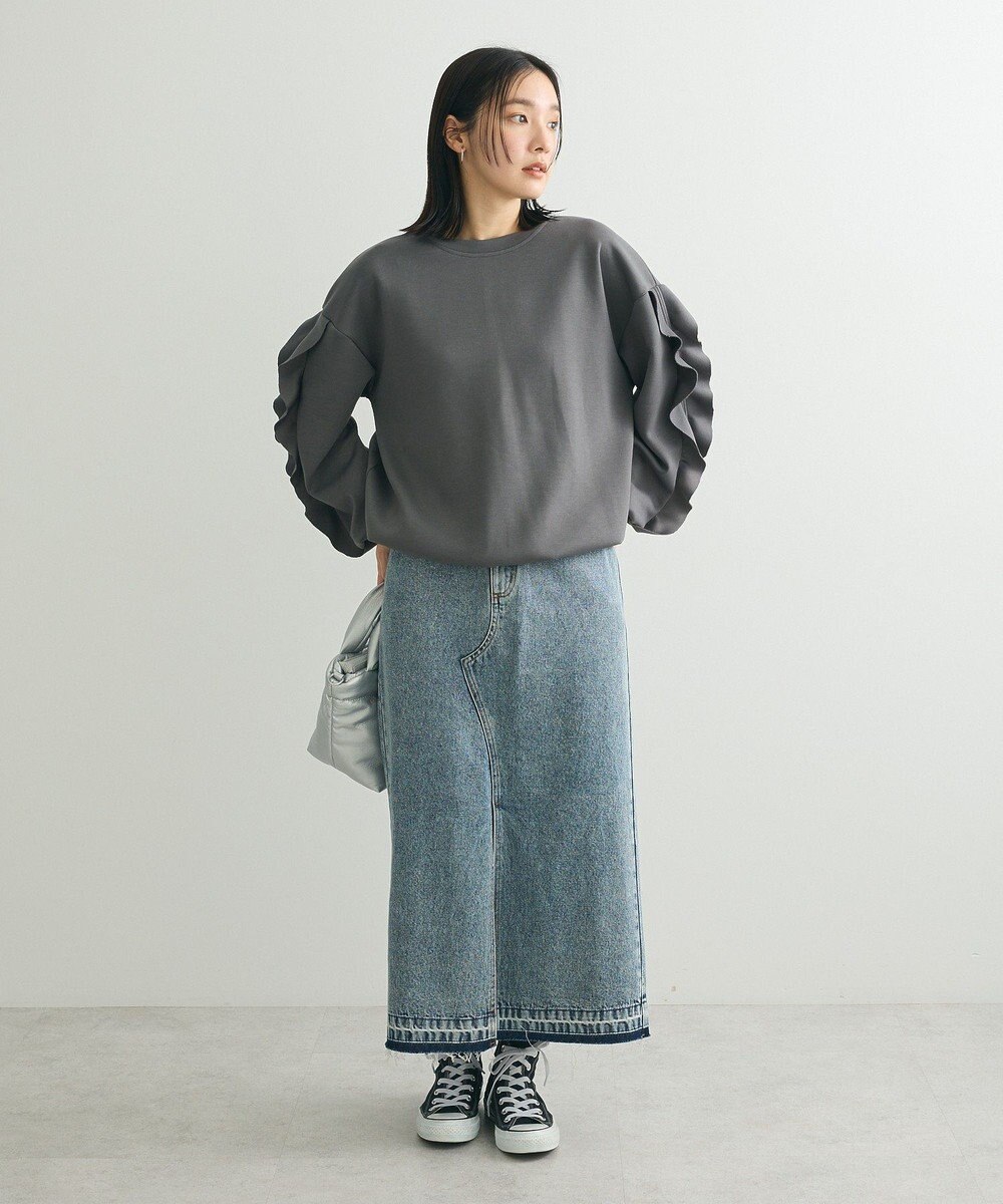 Green Parks ・ｓｗｉｎｇ　ｂｙ　フリルスリーブプルオーバー 