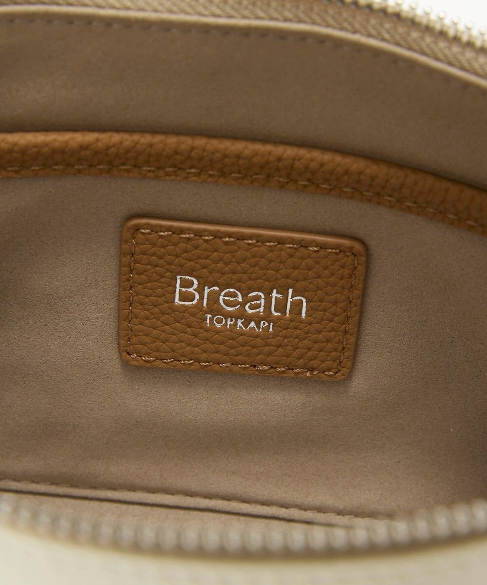 TOPKAPI 【Breath TOPKAPI】DUAL デュアル シュリンクレザー バイカラー ミニ ショルダーバッグ チャーム付き 