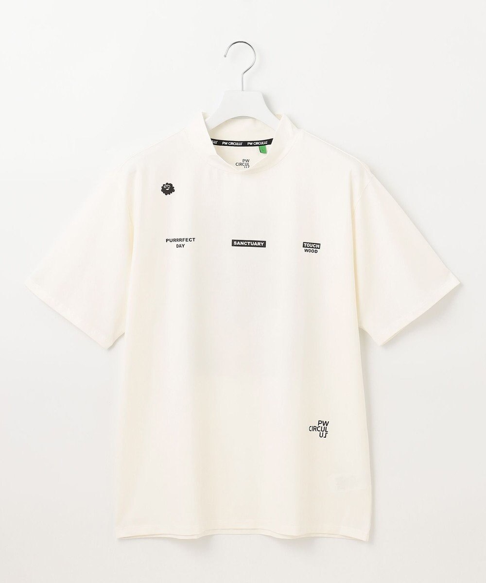 PW CIRCULUS 【MEN】アニマル フォト モックネック シャツ 