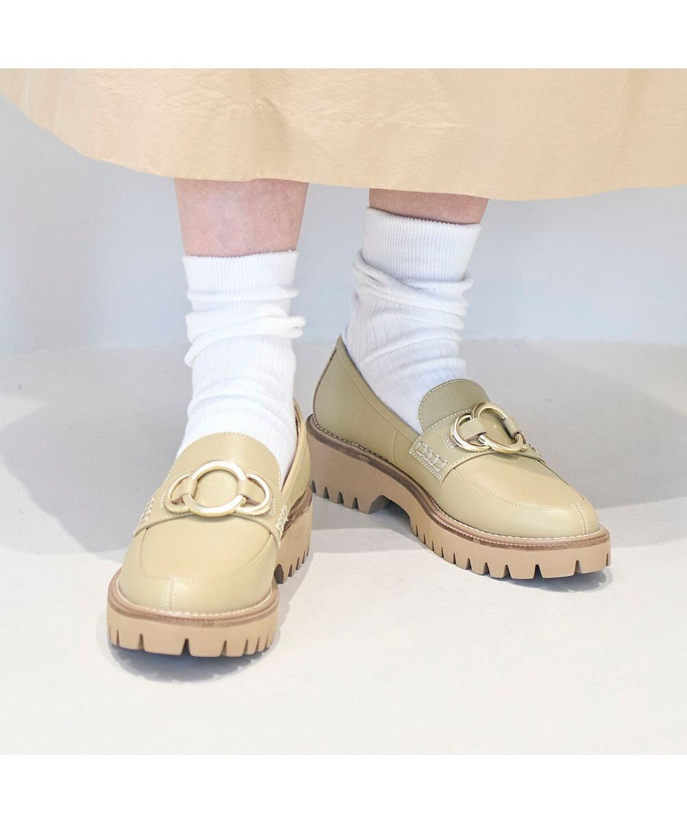 ing <ing>リングビット厚底ローファー 