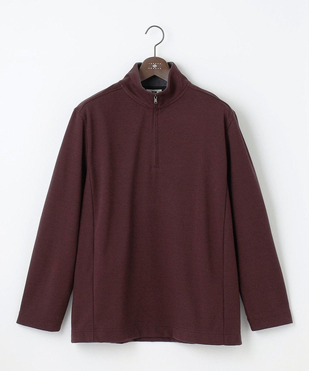 JOSEPH ABBOUD 【キングサイズ・保温性/軽量り/ジャパンファブリック】ストライプジャカードジップ  プルオーバー 