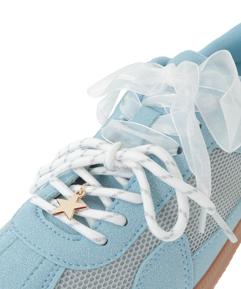 earth music&ecology チャーム付きＷリボンスニーカー 