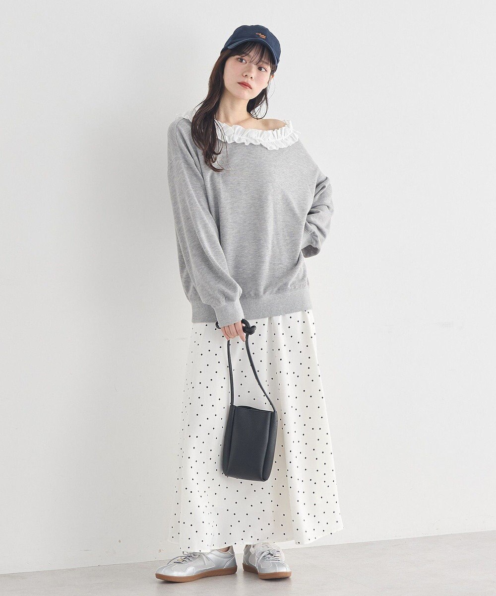 earth music&ecology チャーム付きＷリボンスニーカー 