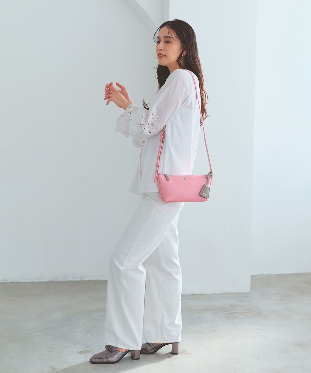 TOPKAPI 【Breath TOPKAPI】DUAL デュアル シュリンクレザー バイカラー ミニ ショルダーバッグ チャーム付き 