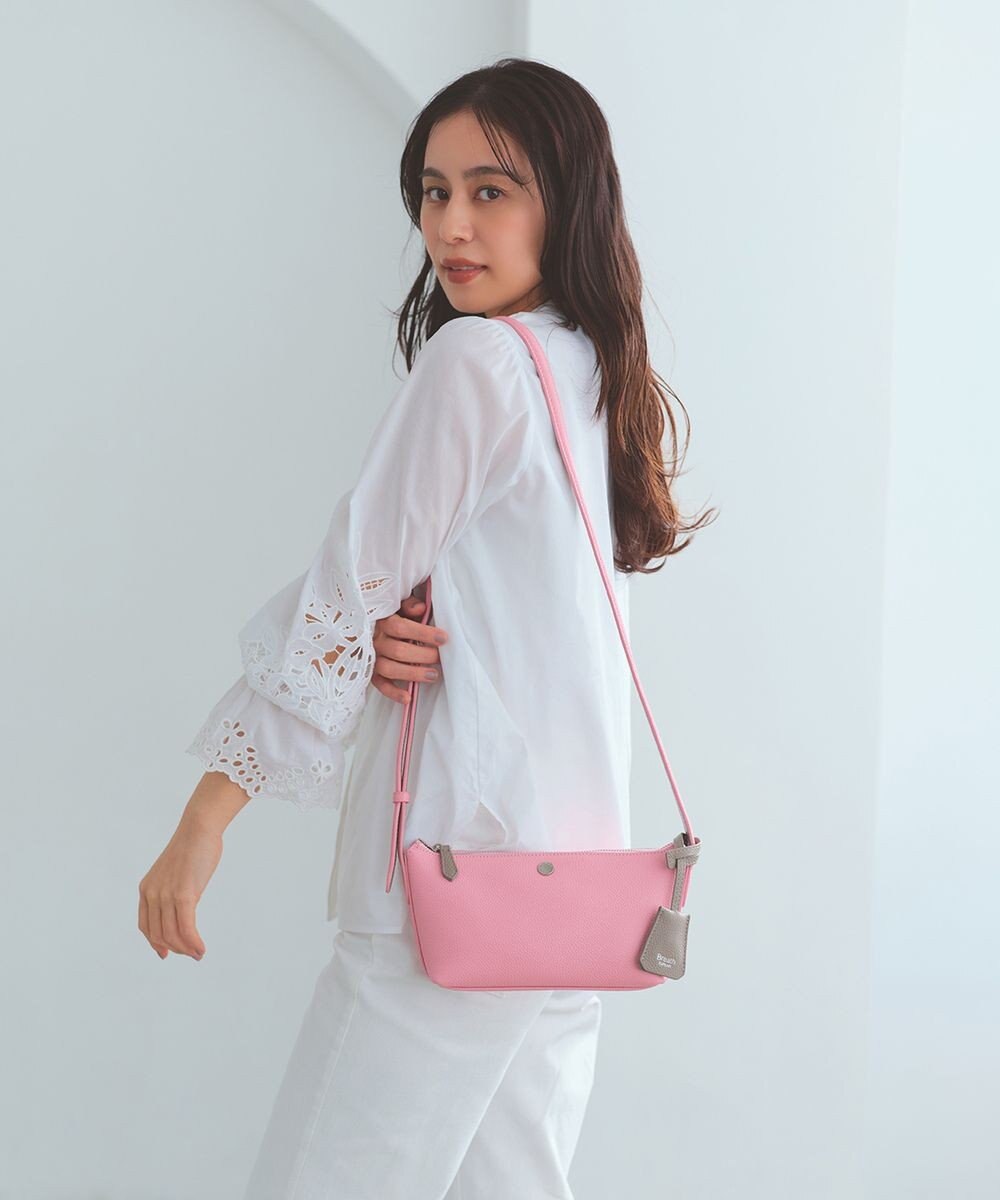 TOPKAPI 【Breath TOPKAPI】DUAL デュアル シュリンクレザー バイカラー ミニ ショルダーバッグ チャーム付き 