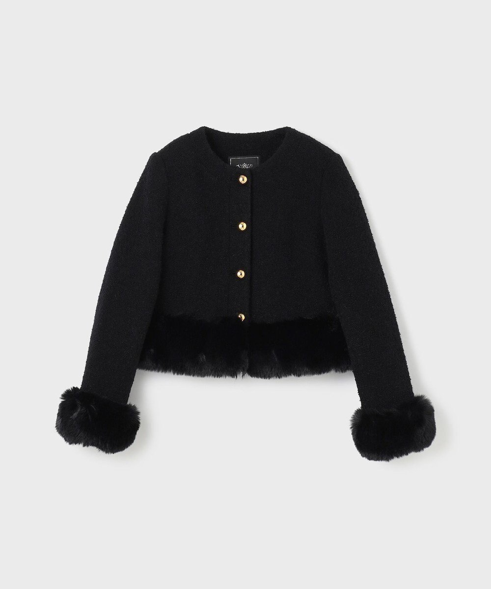 GRACE CONTINENTAL ツイードコンビジャケット 