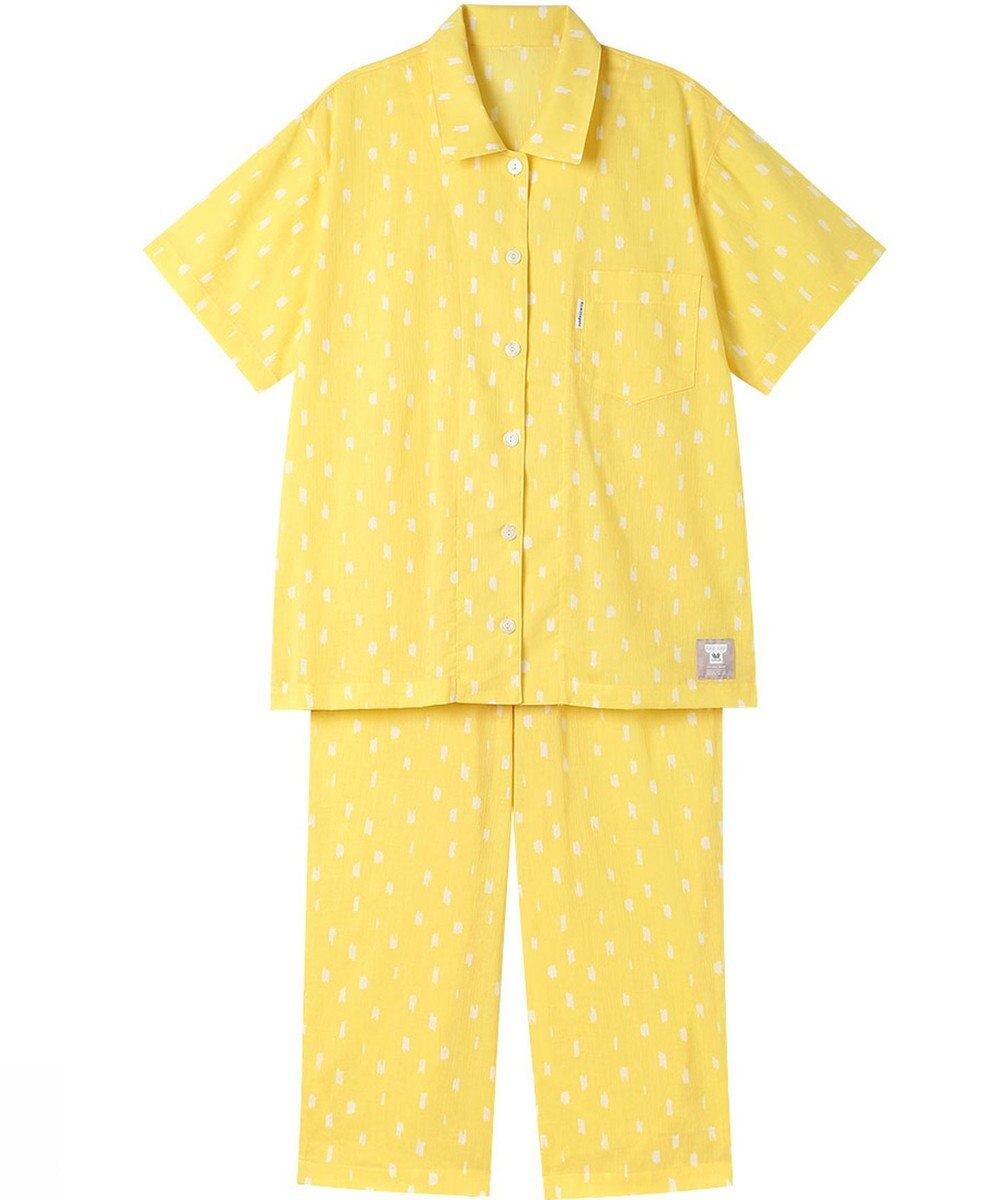 ワコール／睡眠科学 パジャマ 5分袖 半袖 8分丈 綿100%(本体) 【SOU・SOU（R）】 レディース YDT162 睡眠科学／ワコール 