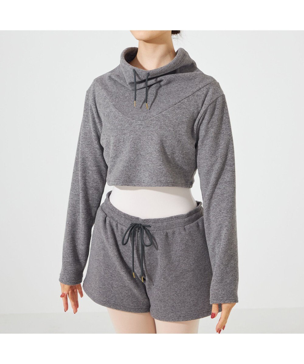 Chacott ハイネックショートトップ 