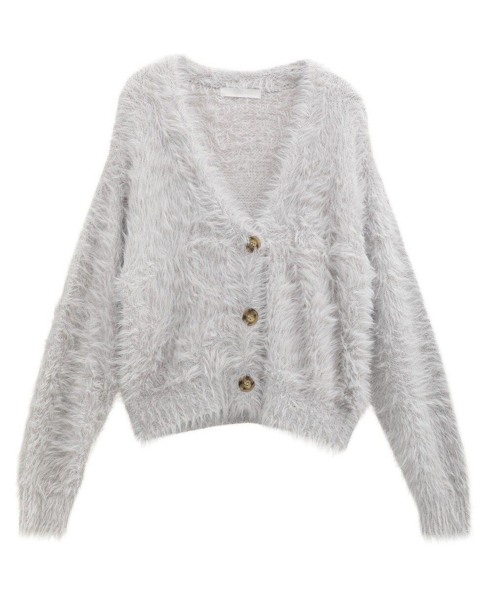 Green Parks ・Ｐｅｔｉｔ　Ｆｌｅｕｒ　シャギーニットカーディガン 