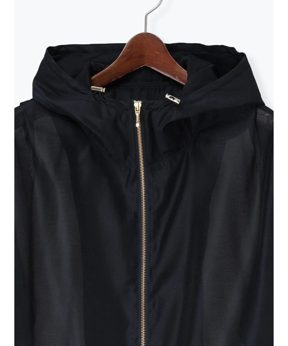 Te chichi ショートシアーフーディーブルゾン 