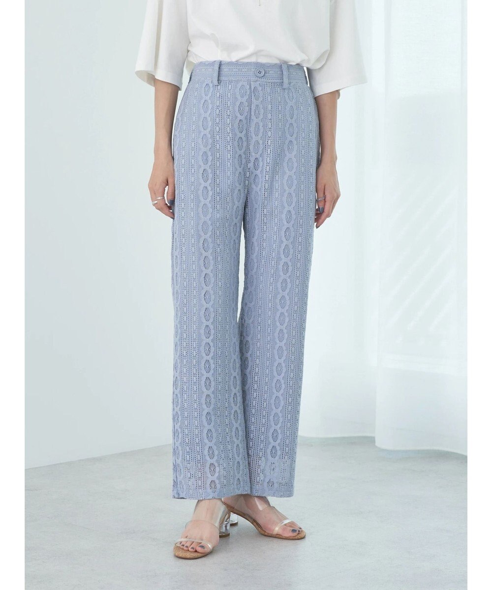 earth music&ecology フラワーレースパンツ 