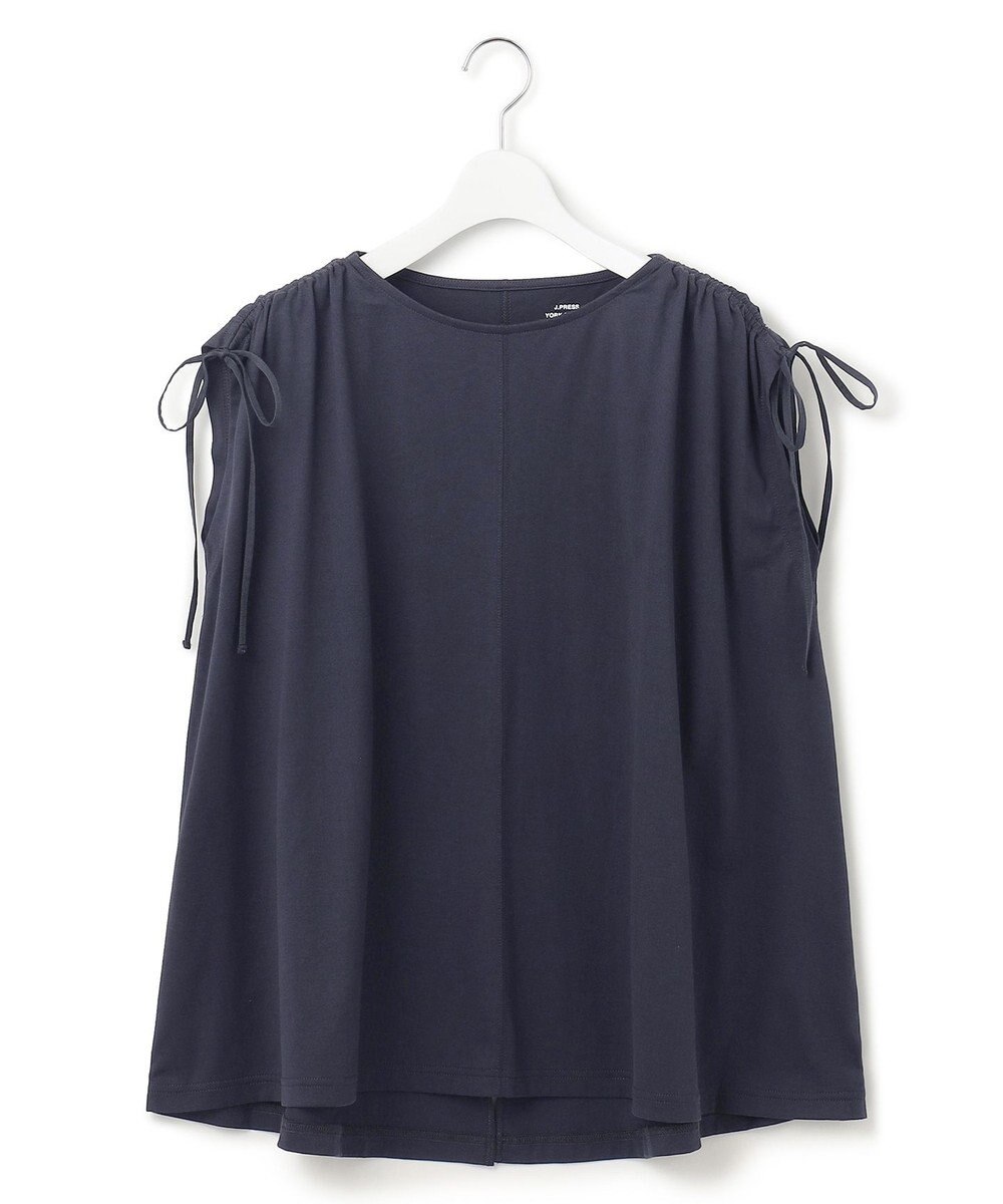 J.PRESS YORK STREET 【WOMEN】【SMOOTH JERSEY】ショルダー シャーリング プルオーバー 