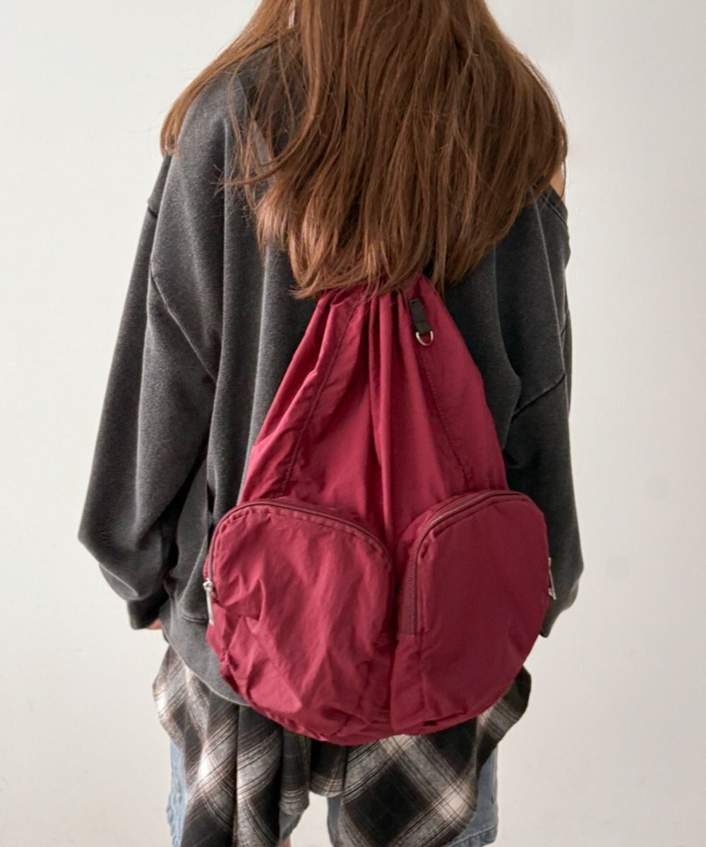 WEGO 【ユニセックス着用ITEM】ポケットデザインナップサック 