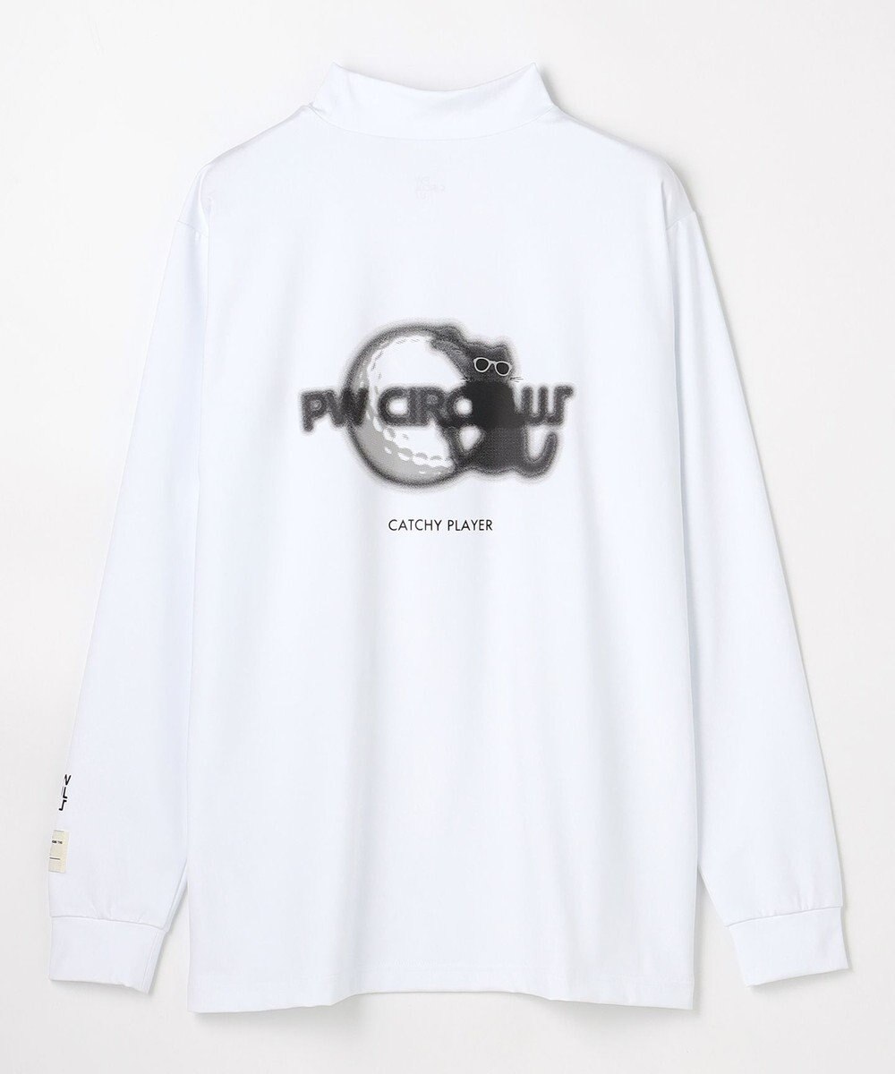 PW CIRCULUS 【吸水速乾 /  UV遮蔽率99.9% UVカット / ストレッチ】【MEN】アニマルグラフィックロングスリーブモックT  ゴルフ 