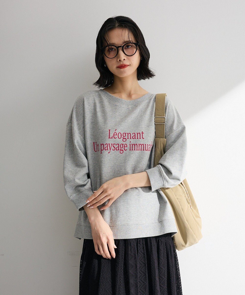 Green Parks 七分袖ロゴ裏毛プルオーバー 