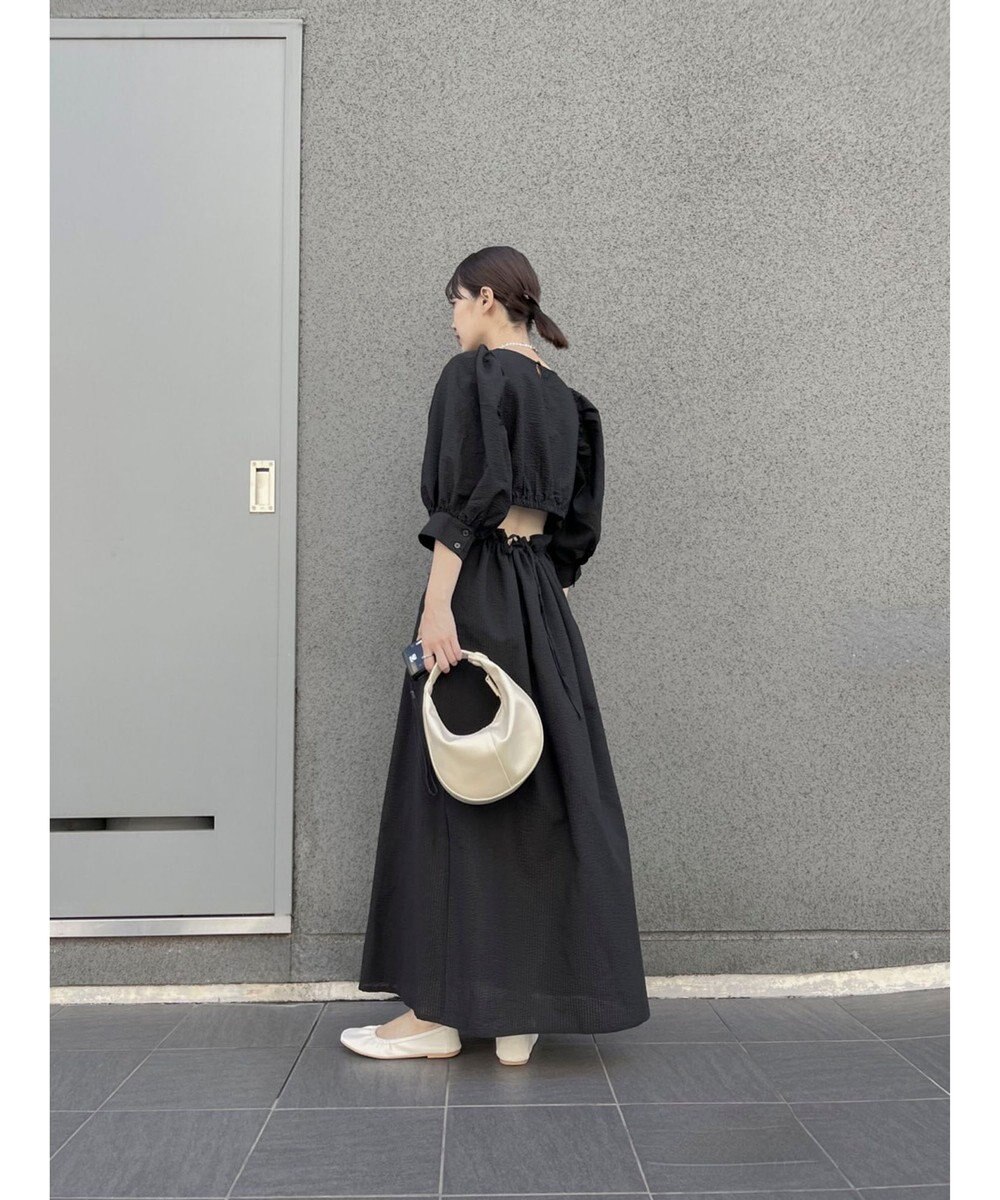 Green Parks AnriettMusee バックカットワークワンピース 