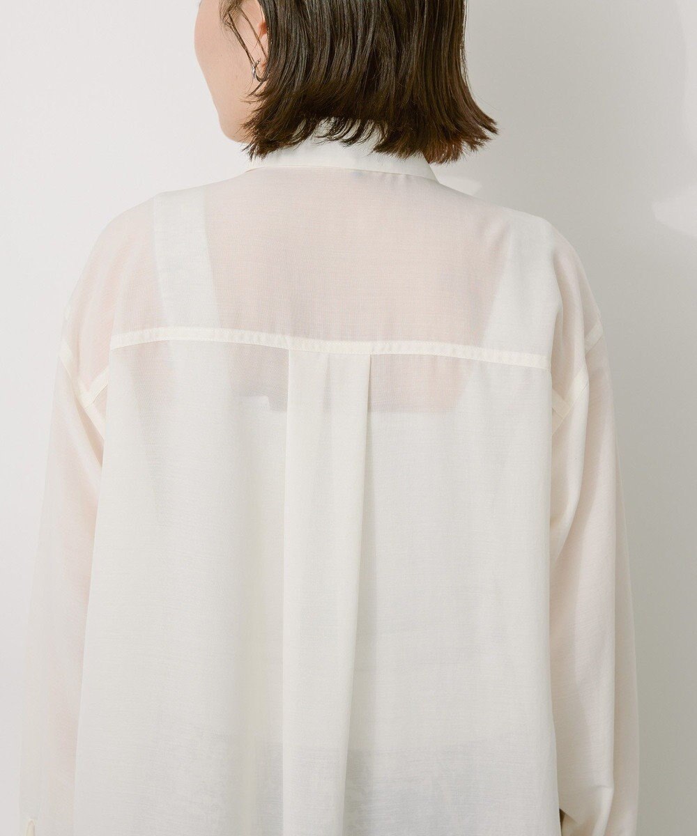 AMERICAN HOLIC シアーボイルオーバーシルエットシャツ 