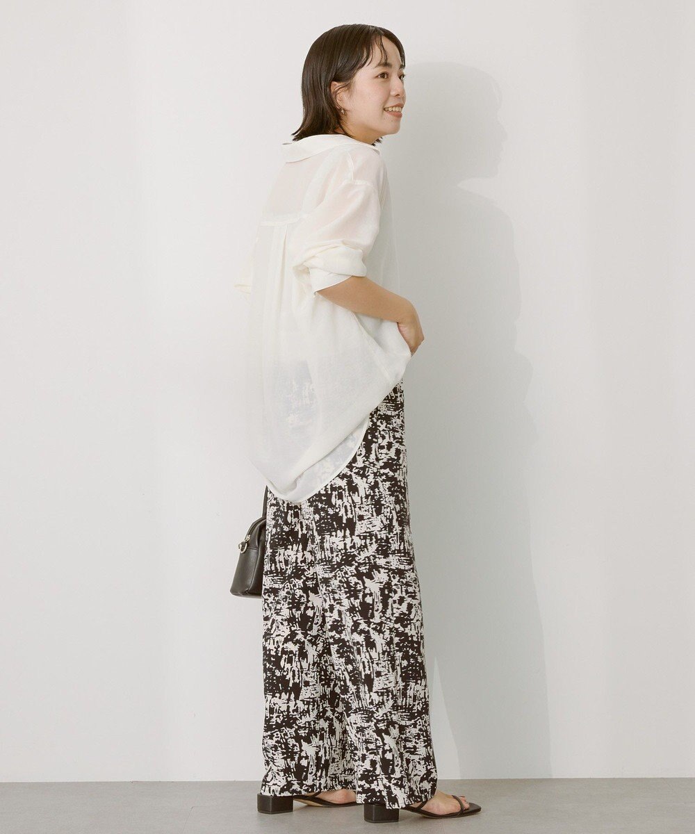 AMERICAN HOLIC シアーボイルオーバーシルエットシャツ 