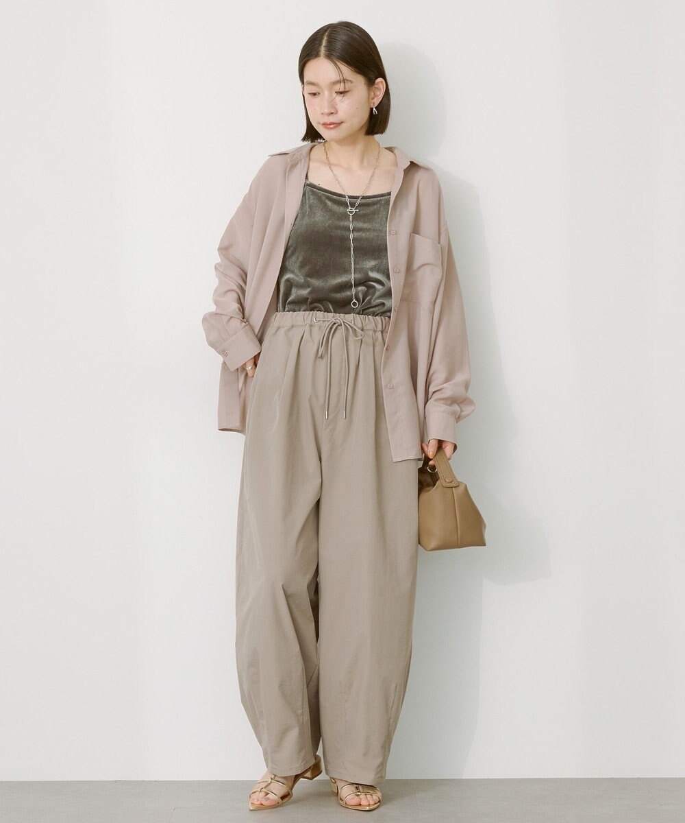 AMERICAN HOLIC シアーボイルオーバーシルエットシャツ 