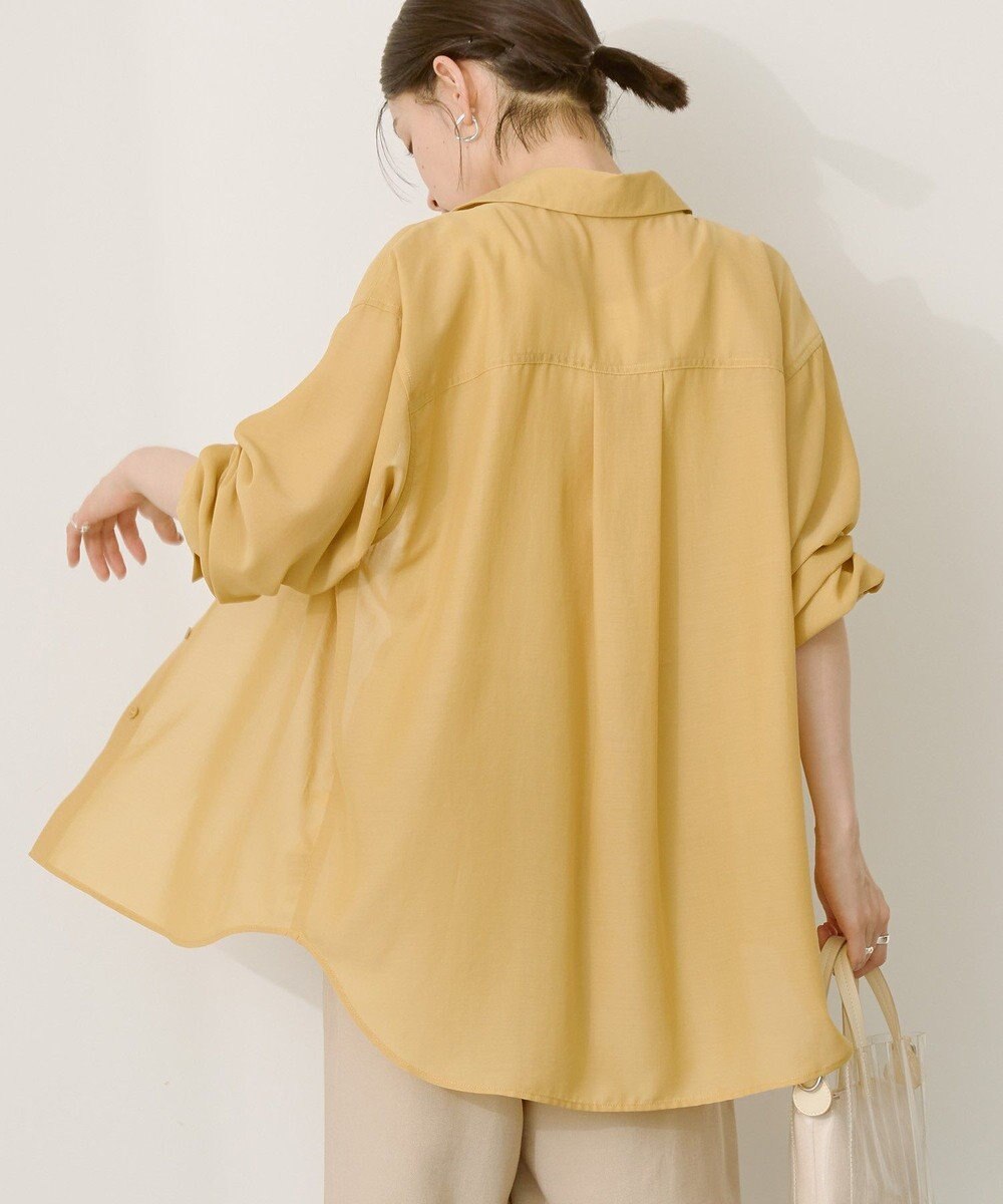 AMERICAN HOLIC シアーボイルオーバーシルエットシャツ 