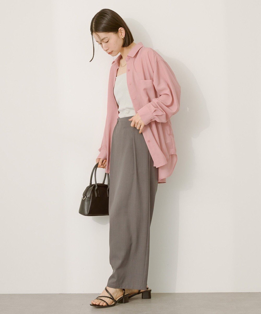 AMERICAN HOLIC シアーボイルオーバーシルエットシャツ 