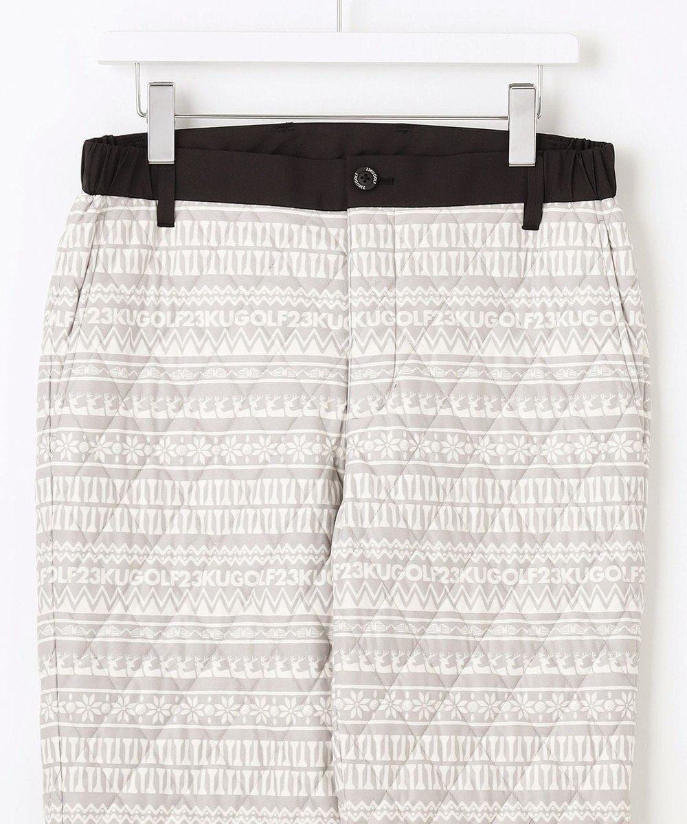 23区GOLF 【MEN】ノルディック柄 キルティング パンツ 