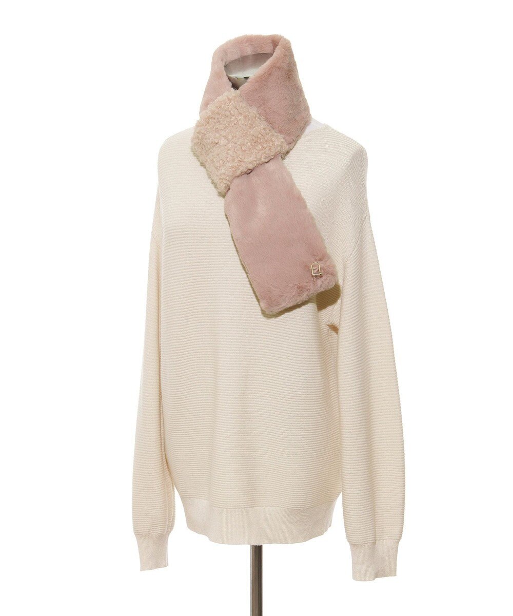 MOONBAT FURULA バイカラー フェイクファーマフラー 