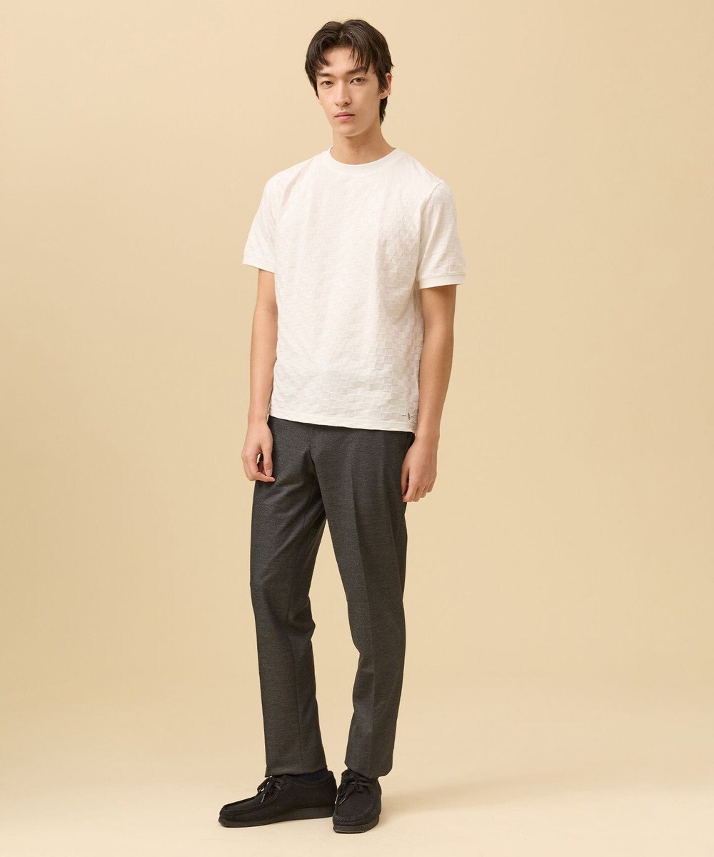 J.PRESS MEN ジャケットインの最適解【接触冷感 / 吸水速乾】【J.PRESS PREMIUM JERSEY】アーガイルリンクス Tシャツ 