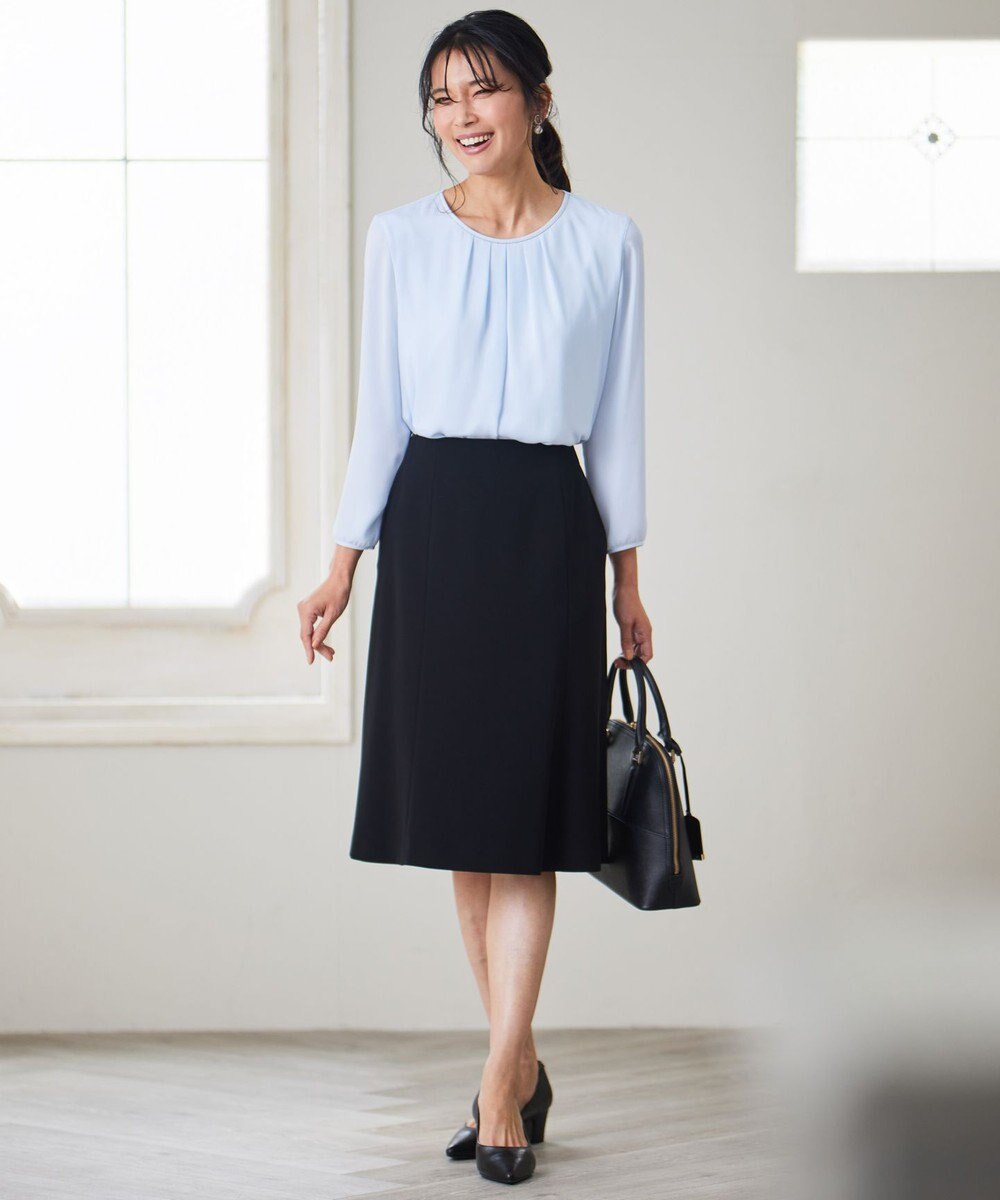 23区 L 【洗える】シルキーデシン ボールチェーン カットソー 