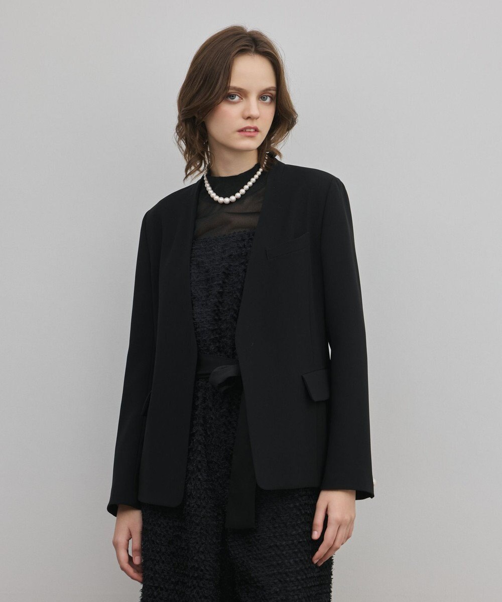 GRACE CONTINENTAL トリアセノーカラージャケット 