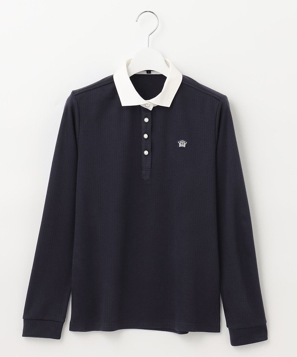 23区GOLF 【WOMEN】【日本製】クレリックカラー 長袖シャツ 