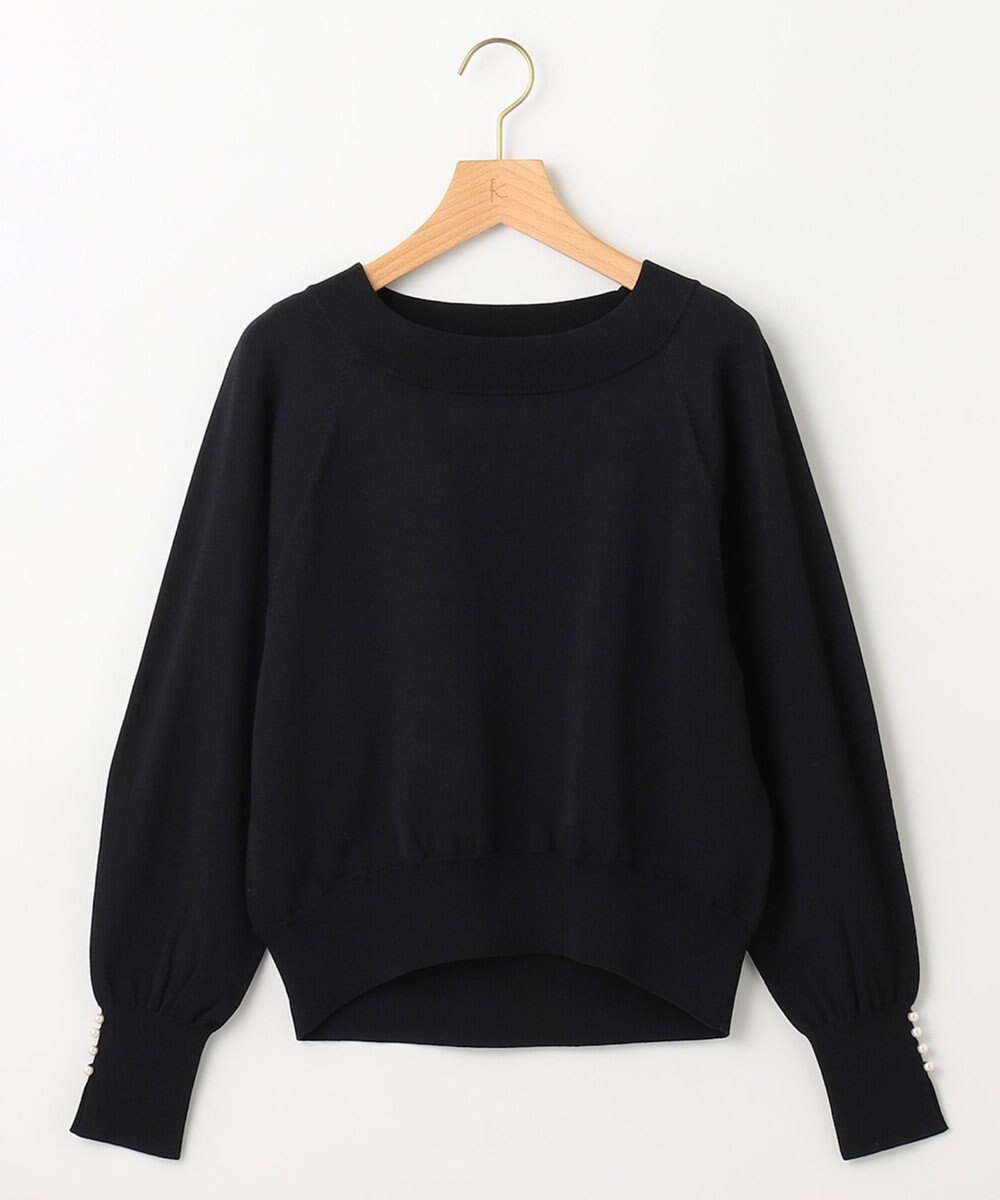 組曲 S 【パールボタン付】ブーケカラーリラクシー ニット 