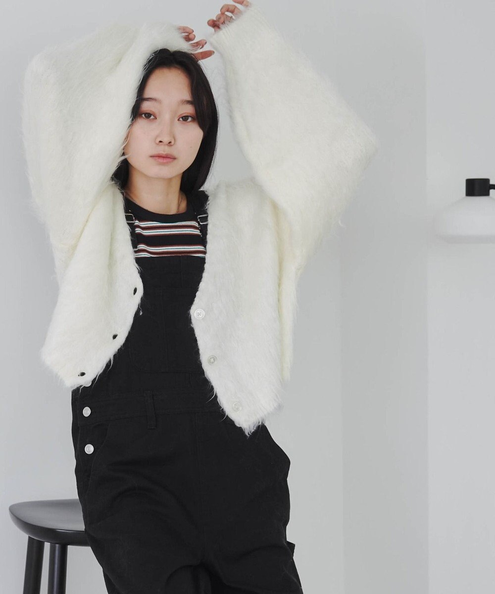 WEGO ファータッチニットショートカーデ 