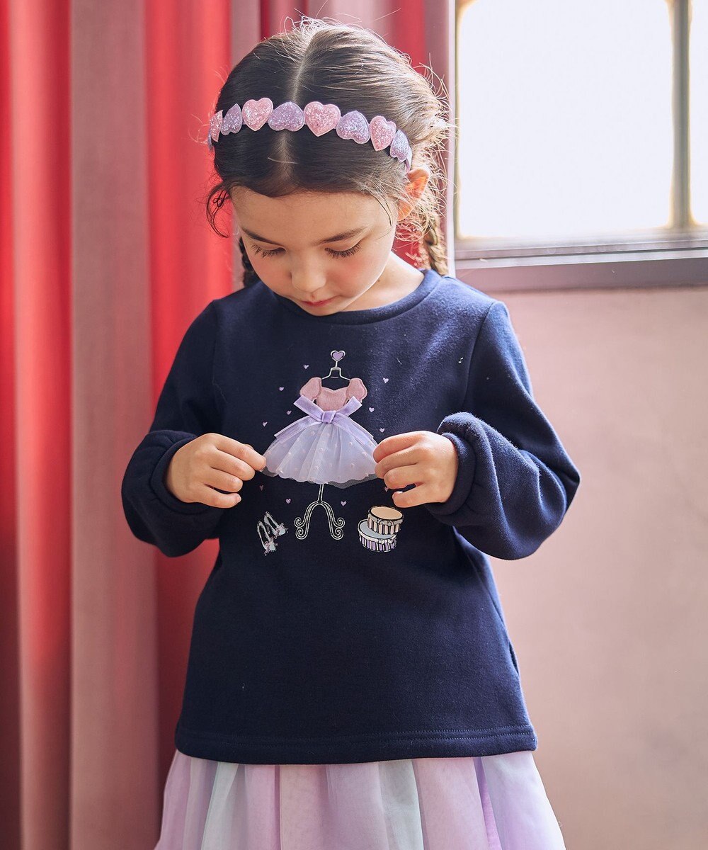 ANY KIDS ドレスモチーフ 裏シャギー トレーナー 