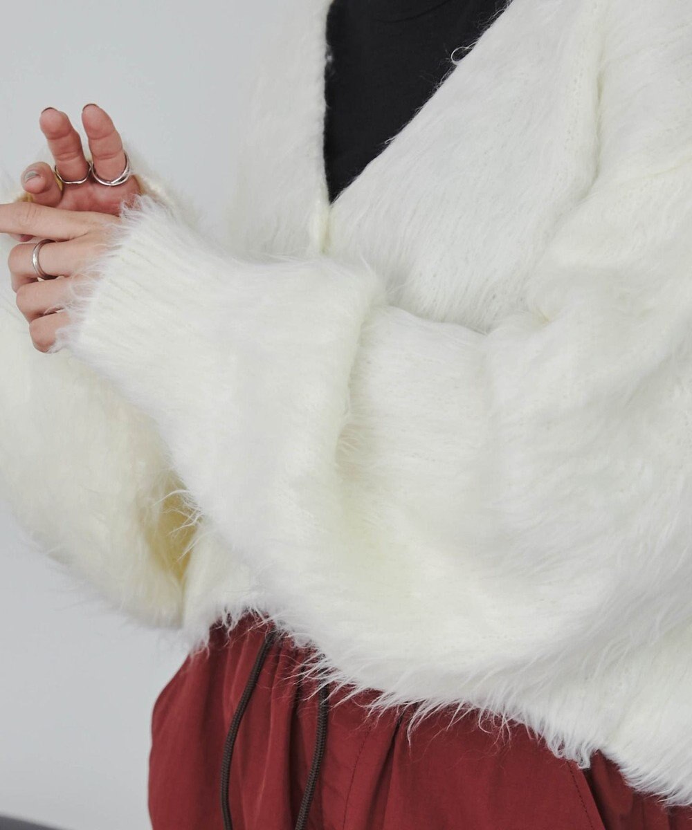 WEGO ファータッチニットショートカーデ 