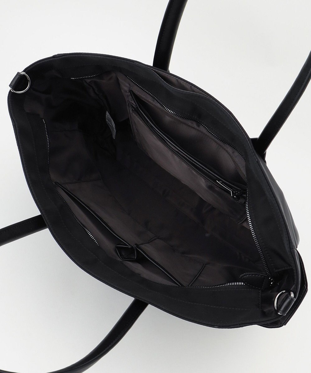 Y'SACCS ナイロン×リサイクルレザー　ホック2WAYトート　Mサイズ 