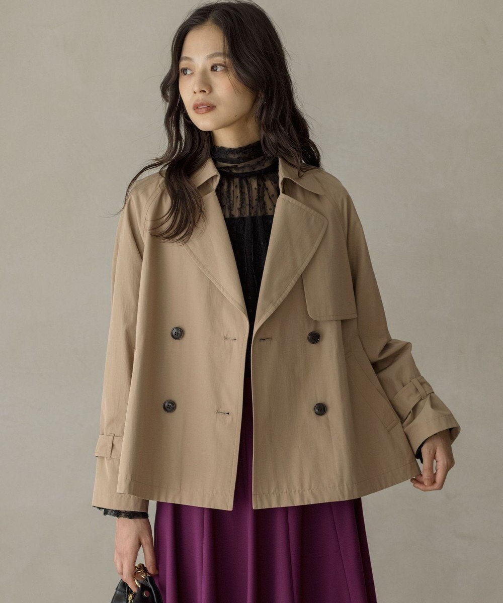 組曲 S タイプライターショート トレンチコート 