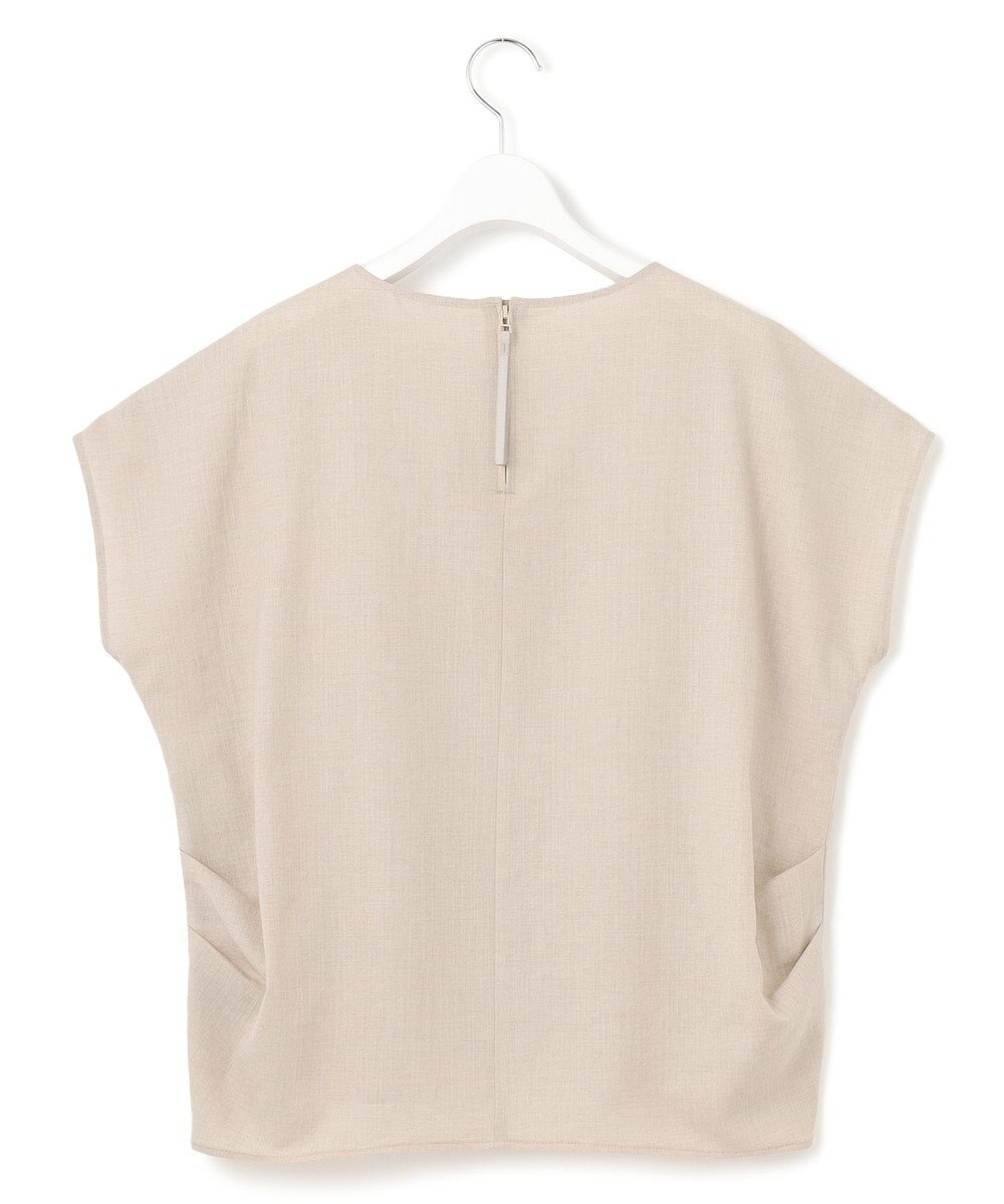 23区 【洗える】トリアセスラブストレッチ フレンチスリーブ ブラウス 