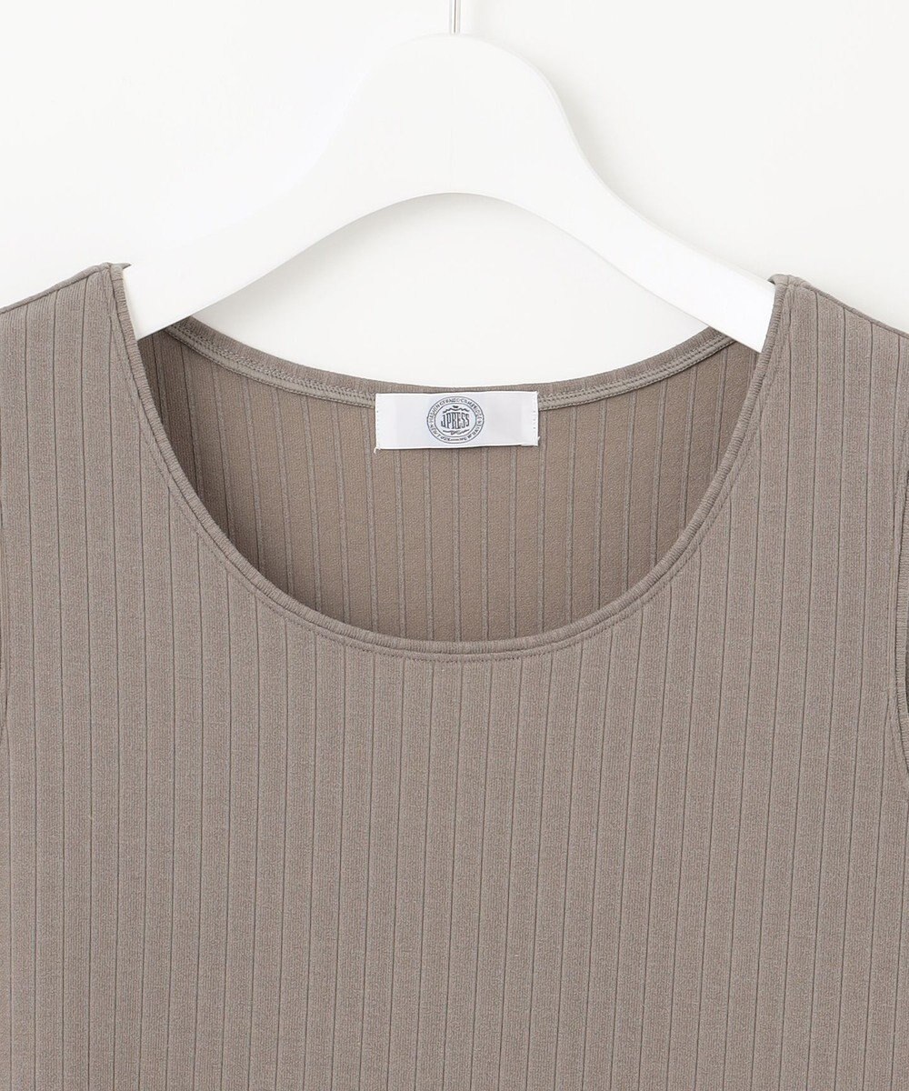 J.PRESS LADIES L ワイドリブジャージー ノースリーブ カットソー 