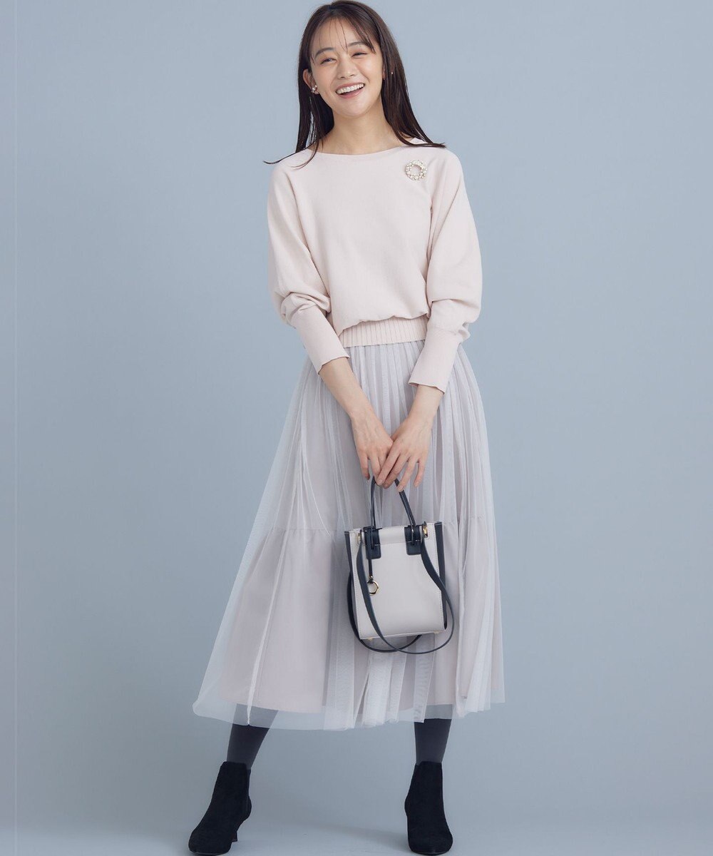 組曲 L 【5色展開・UVケア】スタイルアップ ドルマンスリーブ ニット 