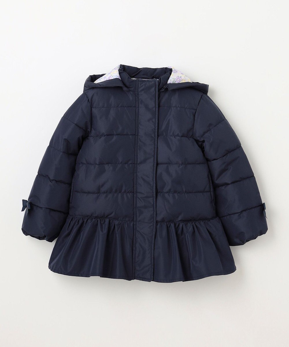 ANY KIDS 【洗濯機OK】中綿リボンコート 