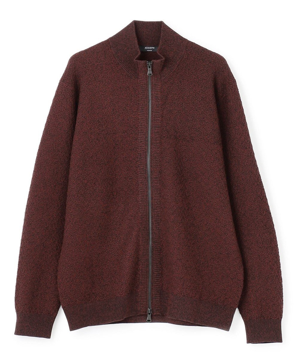 JOSEPH HOMME 【イージーケア】 ヴィスコースリンクス　ジップアップカーディガン 
