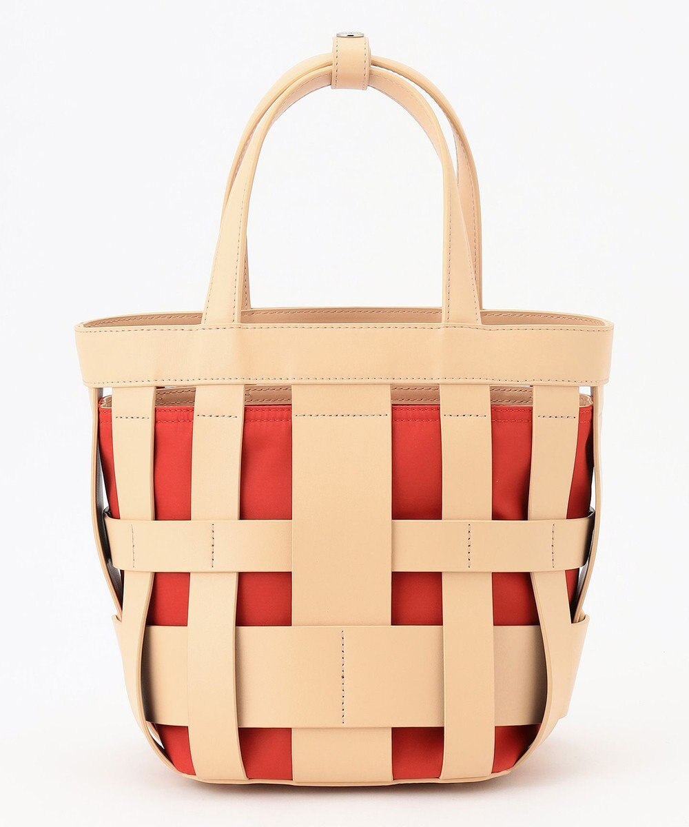 Y'SACCS 【リサイクルレザー】メッシュかごバッグ　small 