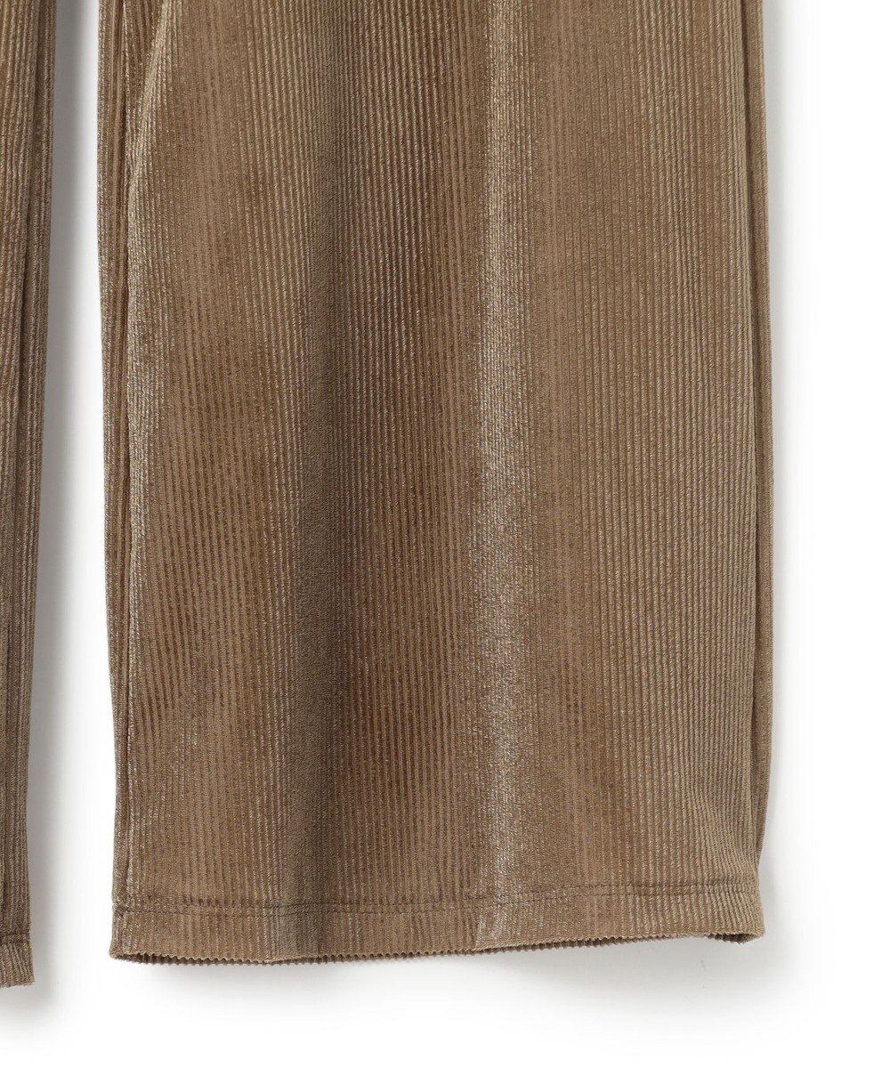 uncrave シアーベロアリブ ギャザーパンツ 