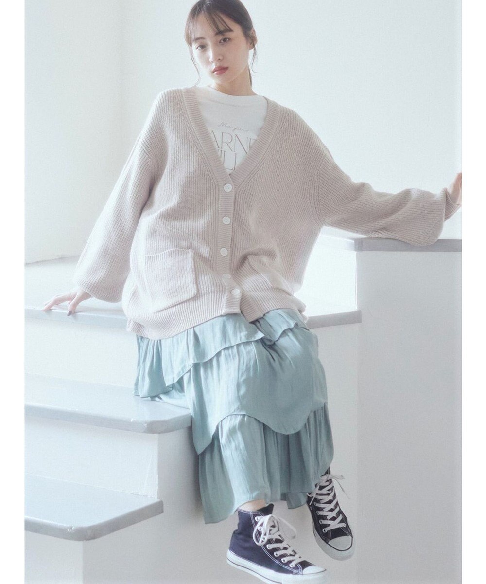 earth music&ecology ランダムティアードスカート 