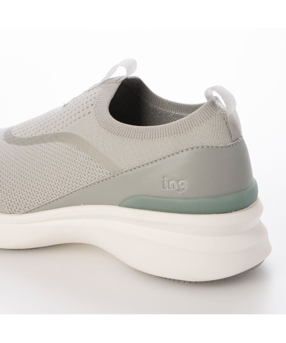 ing <ing>【レイン対応】ニットスリッポンスニーカー 